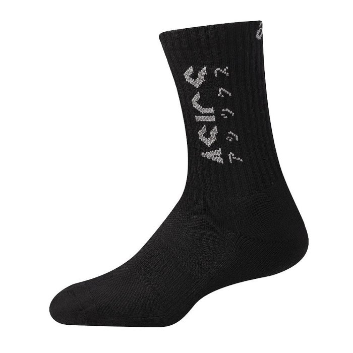 【曼森體育】ASICS 亞瑟士 中筒襪 男女中性款 訓練配件 3033C335 片假名 運動襪 排球襪 網球襪