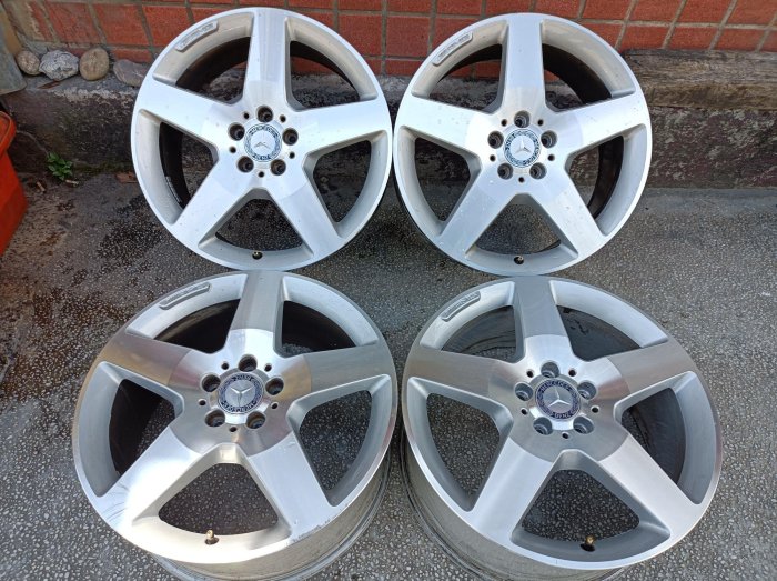 正品 AMG BENZ ML W163 W164 W166 19吋原廠鋁圈 無前後配 5/112 GLK