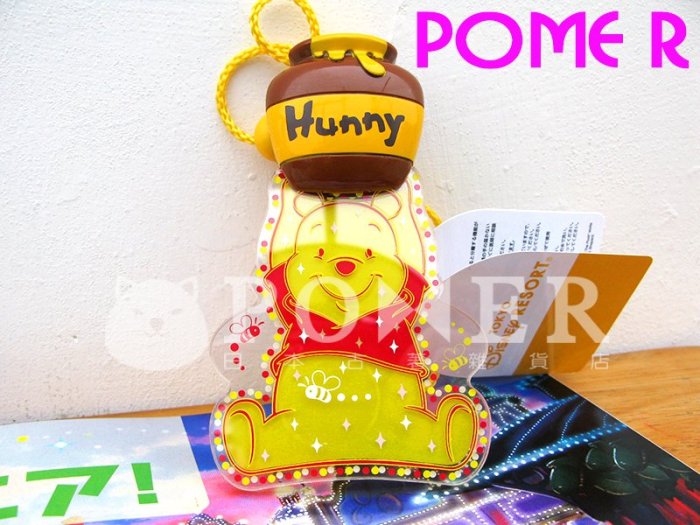 ☆POMER☆日本東京迪士尼樂園 正品已絕版 小熊維尼 蜂蜜罐 發光 發亮 三種燈光 燈飾 項鍊 掛飾 生日禮物 聖誕節