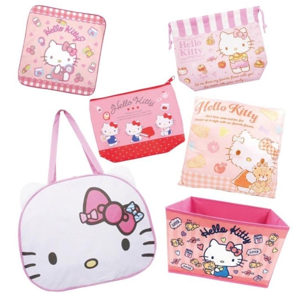 【震撼精品百貨】凱蒂貓 Hello Kitty~日本SANRIO三麗鷗 KITTY2022年福袋(臉型提袋/6件組)*13861