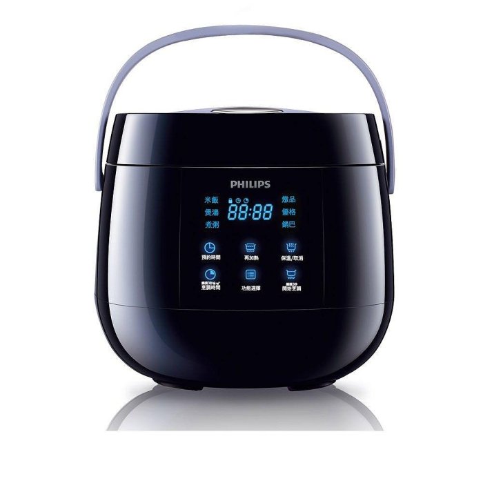 PHILIPS 電子鍋 微電腦電子鍋2L HD3060 HD-3060 全新盒裝(4人份）黑色