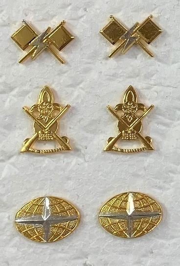 可欣台灣精品：陸軍兵科領章（鋁質/有步兵炮兵裝甲兵通信政戰化學運輸