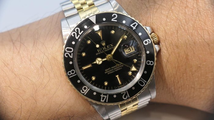 【美好時光】極品鉚釘面五珠帶版本1979年份ROLEX勞力士16753 nipple dial ( 1675 16750 參考）
