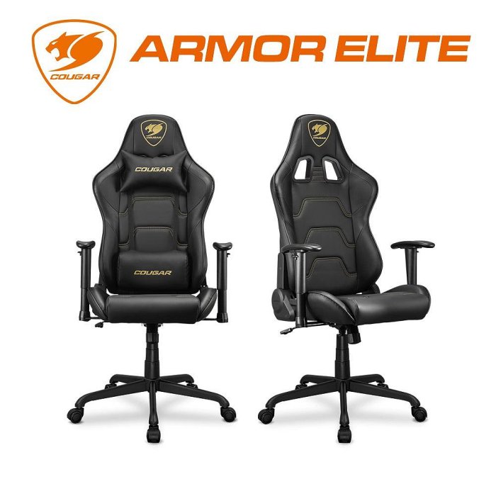 小白的生活工場*【COUGAR 美洲獅】ARMOR ELITE 電競椅 (黑橘色)