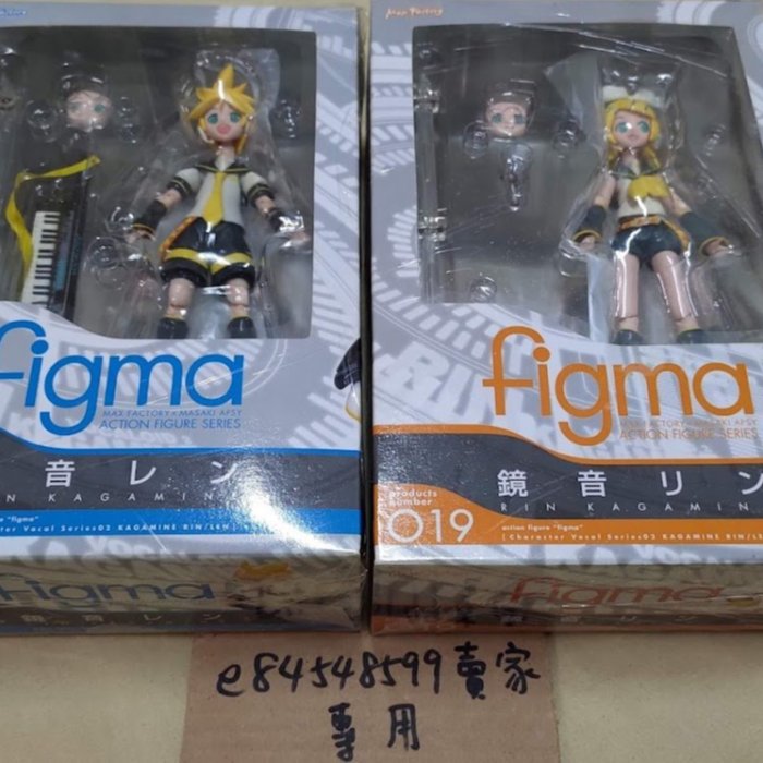 中古現貨】鏡音鈴鏡音連02 figma 20 19 可動模型GSC Max Factory
