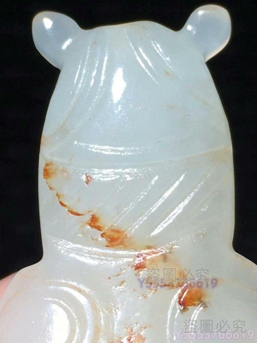 和田玉古玉白玉蟬掛件玉質溫潤細膩雕工精致蟬形生動造型優美頭部圓潤