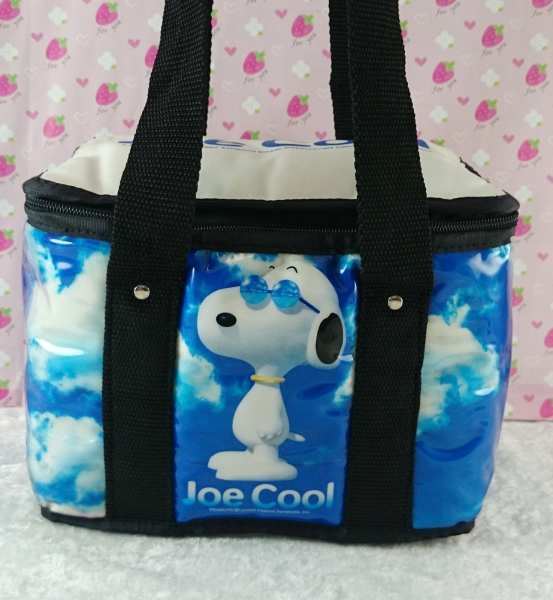 【震撼精品百貨】史奴比Peanuts Snoopy ~保冷便當提帶 白藍天空