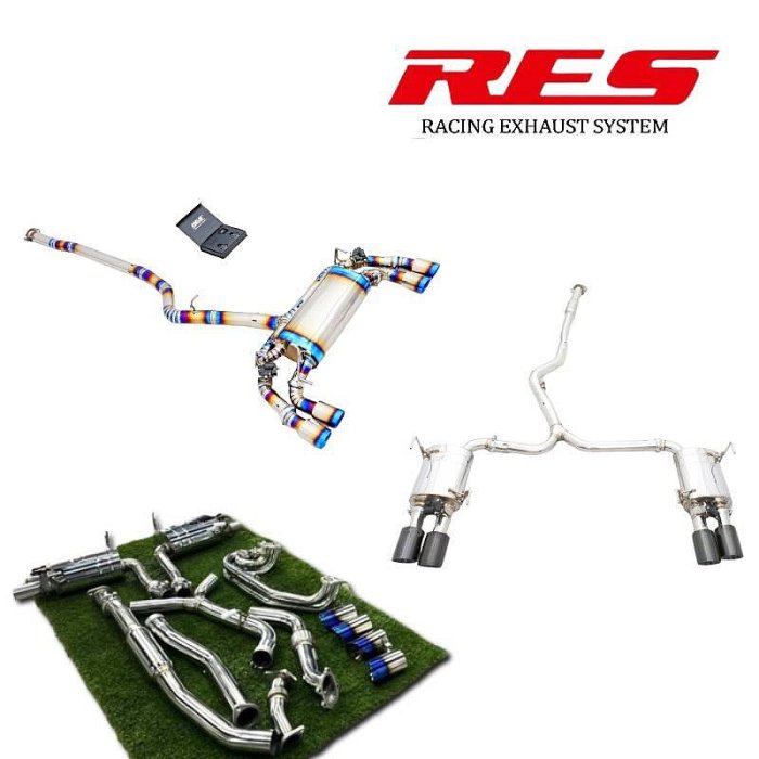 【YGAUTO】RES 排氣管 SUBARU Impreza WRX STI X GR/GH Hatchback 中尾 尾段
