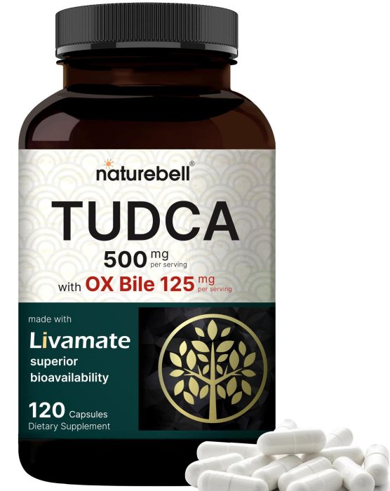 美國自然鐘NatureBell牛磺熊去氧膽酸TUDCA+牛膽汁120顆 非基改無麩質