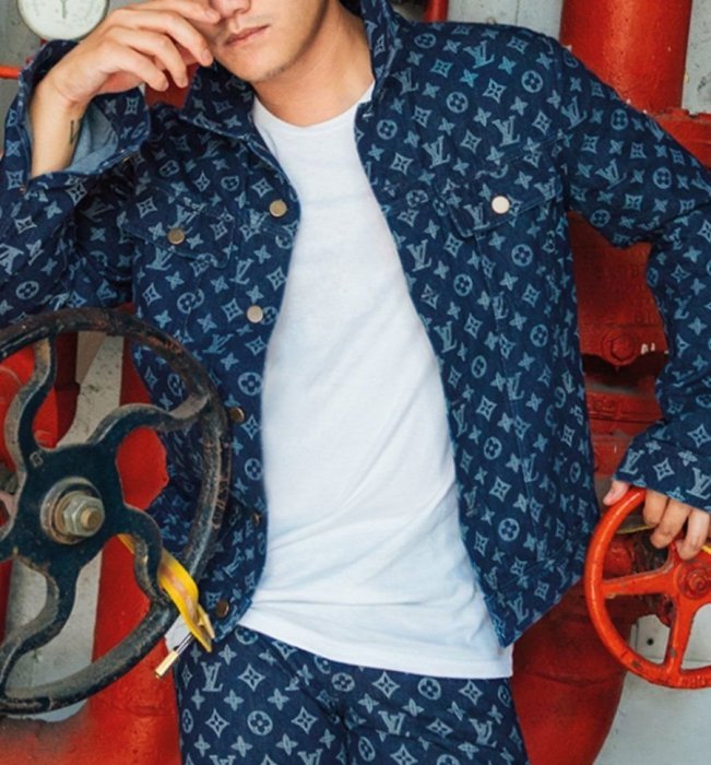 Louis Vuitton Supreme 丹寧 牛仔 外套 LV