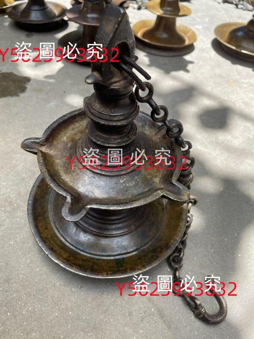 【二手】尼泊爾油燈 2.6kg粗布 收藏 老物件 【禪靜院】-2542