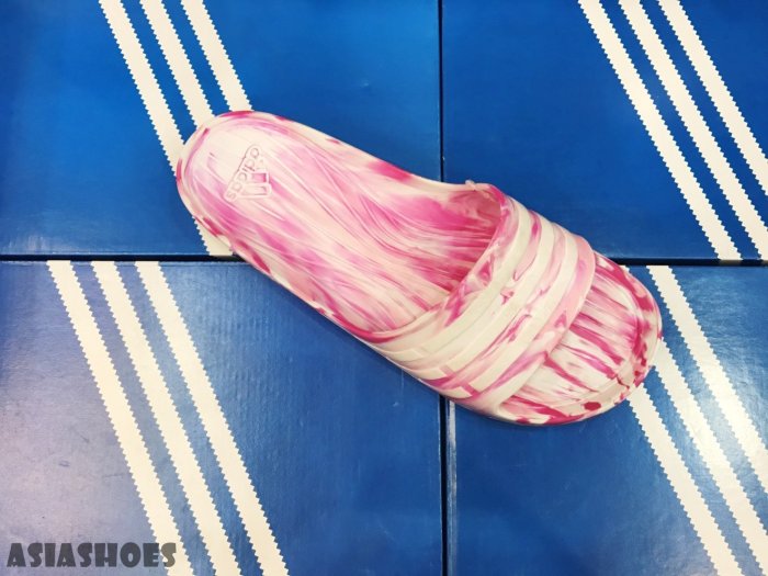 帝安諾-ADIDAS DURAMO SLIDE 一體成形 防水  輕量 拖鞋 潑墨 亮粉 S77983