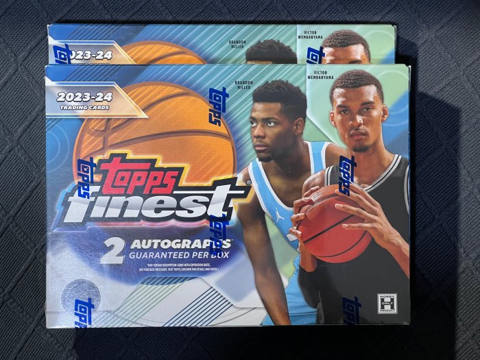 [現貨優惠]2023-24 Topps Finest Basketball - Hobby Box, 每盒有2張簽名卡，拼Lebron James與斑馬簽名✍️