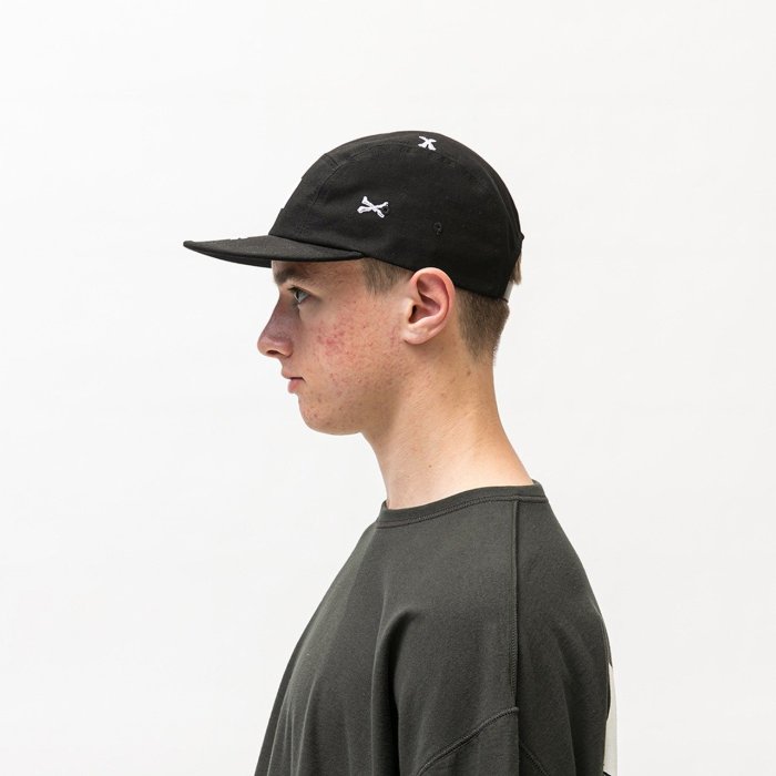 帽子 WTAPS T-5 02 CAP/COTTON. OXFORD TEXTILE WTAPS T-5 02 Crossbone Cap Black