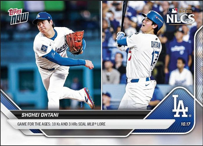 現貨】Shohei Ohtani 大谷翔平- 2025 MLB Topps NOW - Card 884-經典