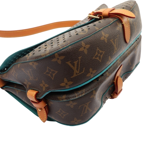 LOUIS VUITTON LV 路易威登 Flore Saumur 洞洞馬鞍包 肩背包 棕色 原花帆布 M93998 【二手名牌BRAND ...