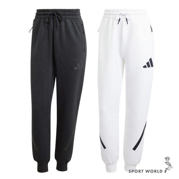 【下殺】Adidas 長褲 女裝 Z.N.E. 黑/白【運動世界】JE7842/JE7843