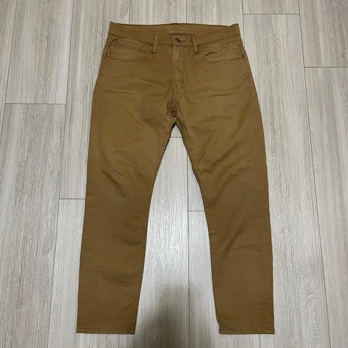 Levi's levis 28833-0068 512 W34 L30 上寬下窄土黃卡其工作牛仔褲 511 522 519