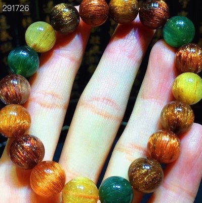 阿賽斯特萊 11M純天然多寶髮絲多彩髮晶水晶手珠b 紅黃藍綠紫黑白銀鈦晶髮晶幽靈聚寶盆超七極光23碧璽手珠排項鍊柱球佛牌