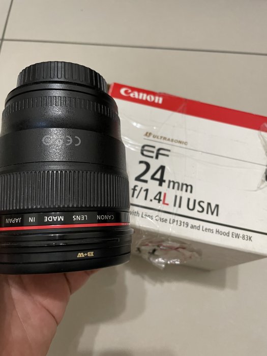 fyfy名牌公司貨有保卡都睡在防潮箱中非常少用Canon EF 24mm F1.4 L II USM 有裝德國B+W護鏡