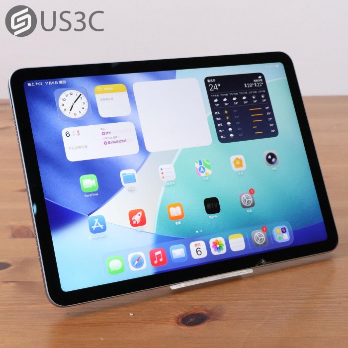 【US3C-板橋店】【一元起標】Apple iPad Air 4 64G WiFi 10.9吋 天藍 二手平板 Type-C A14仿生晶片 1200萬畫素
