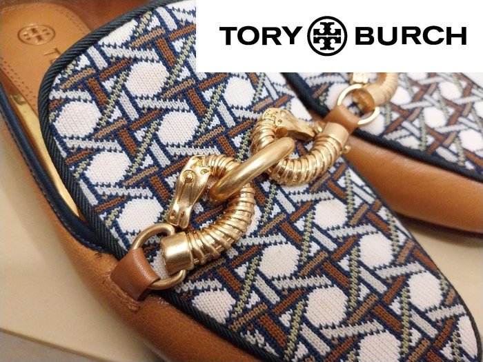 夢想 名牌精品鞋 !! 原價14900元 蠻新 真品 TORY BURCH 托里伯奇 Jessa 金馬頭 樂福鞋 很美喔 限時99元起標 滿三 ...