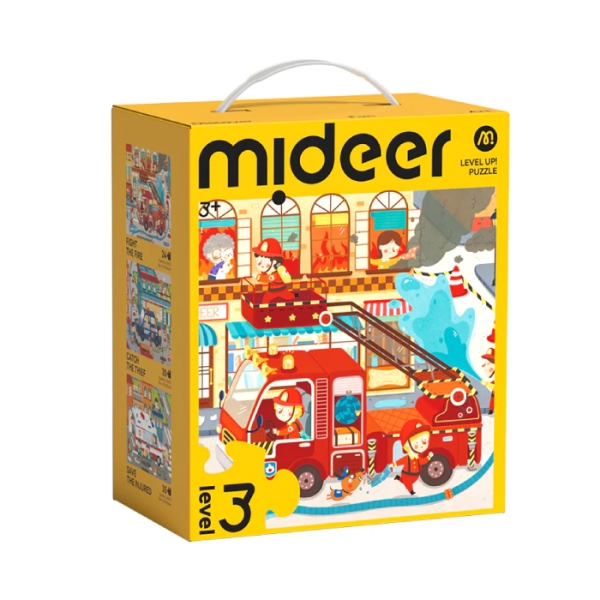 MIDEER 進階式拼圖 LEVEL3(救援隊)