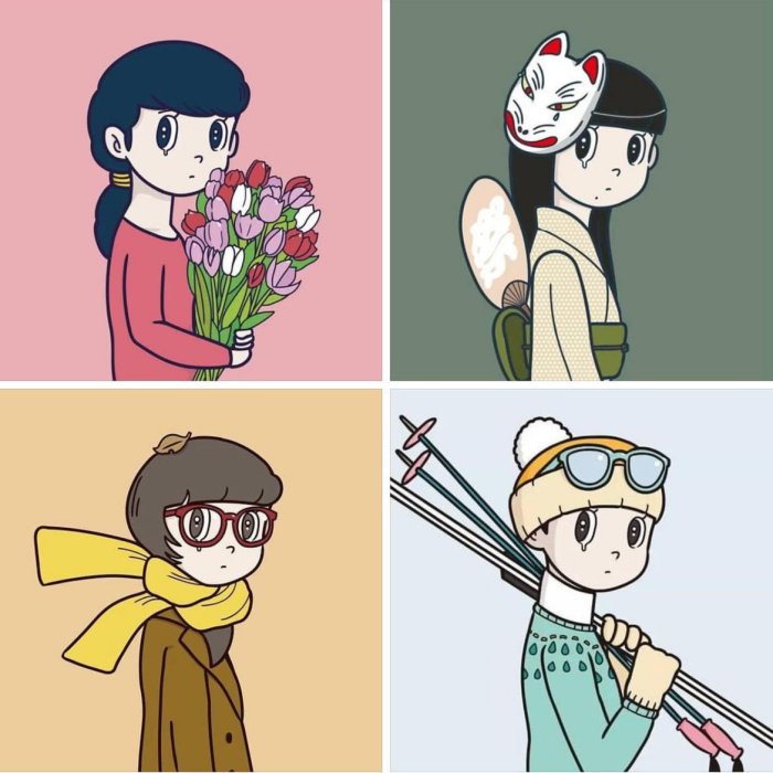 YUYA HASHIZUME 橋爪悠也- Eyewater 四季,2021限量版畫| Yahoo拍賣