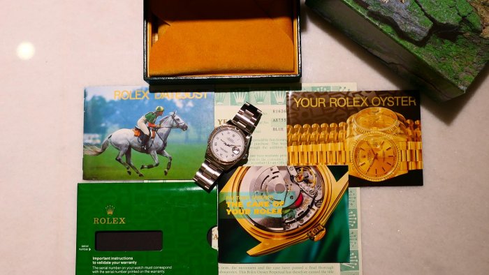 【美好時光】ROLEX勞力士16264爬山虎盒單全近新美品( 1625 16234 116264 參考)
