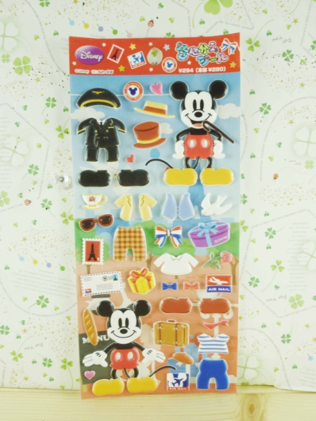 【震撼精品百貨】Micky Mouse 米奇/米妮 ~貼紙-換衣服