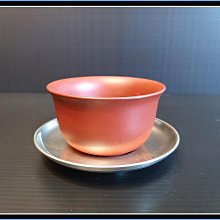 勇福堂》】日本茶道具－二世秦藏六（藏六居）造【純錫圓式茶托5客】共