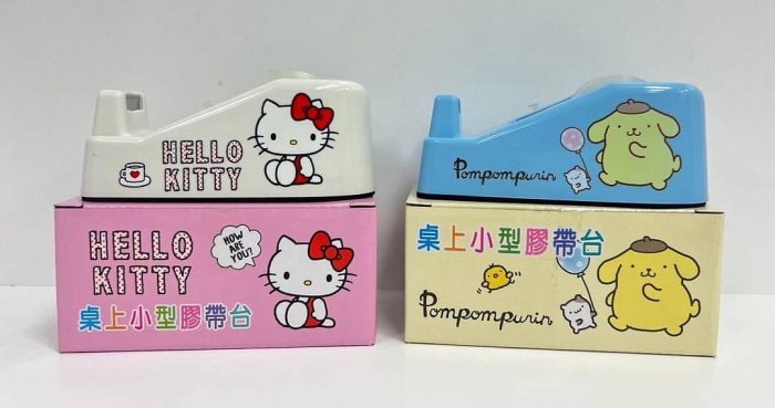 三麗鷗桌上小型膠帶台 Hello Kitty 布丁狗