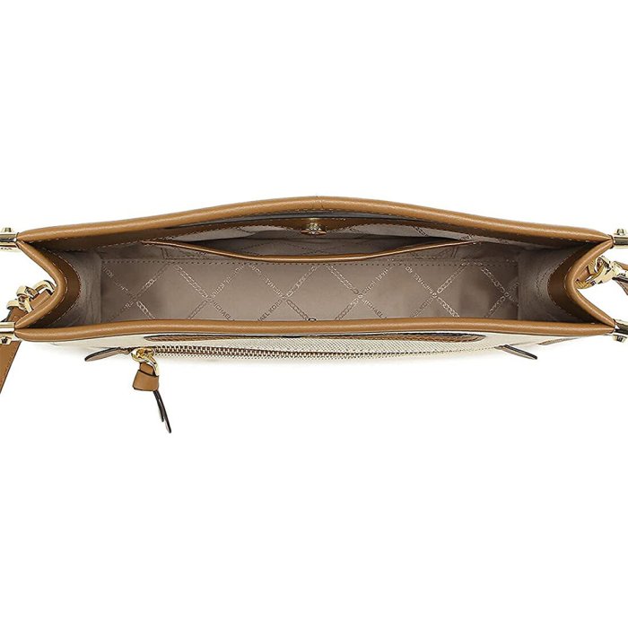 【Michael Kors】專櫃新款 JANE系列超輕帆布手提/單肩包兩用包