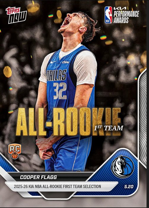 現貨 Cooper Flagg - 2025-26 NBA Topps NOW® - Card AR01