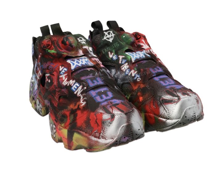 Vetements graffiti 手繪 塗鴉 聯名款 全智賢 X Reekbo instapump fury 休閒鞋