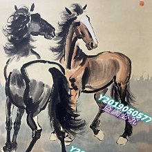 徐悲鴻馬精品，尺寸138-67厘米，國畫，品相完好無瑕疵。畫作展示兩匹馬