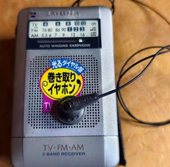 愛華CR-AS80M收音機，成色看圖，機器自帶單聲