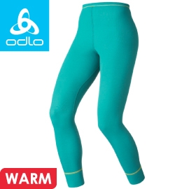 【ODLO 瑞士女排汗長褲 青綠麻灰】 152041/刷毛褲/排汗長褲/長褲/內搭褲/衛生衣/內層
