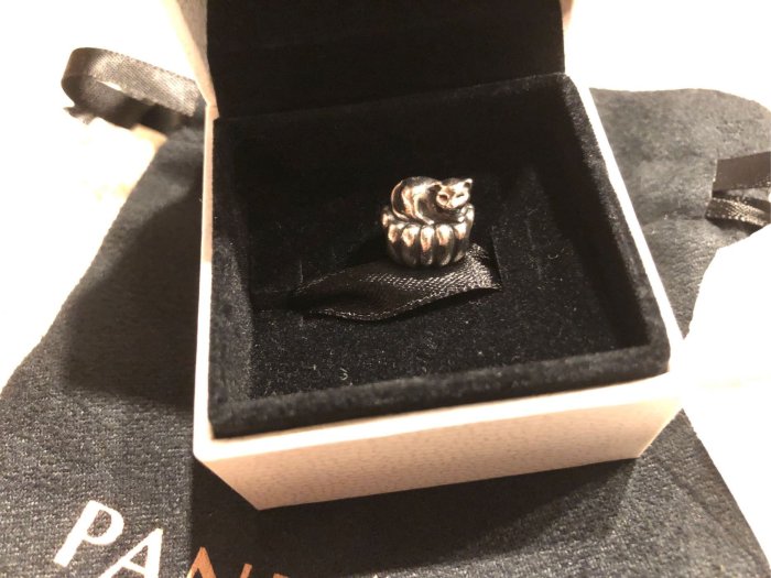 全新專櫃正品 PANDORA 串珠 銀飾 COZY CAT 貓 迷人精緻動物系列 925純銀 絕版珍藏 墜飾 賠售1500含運