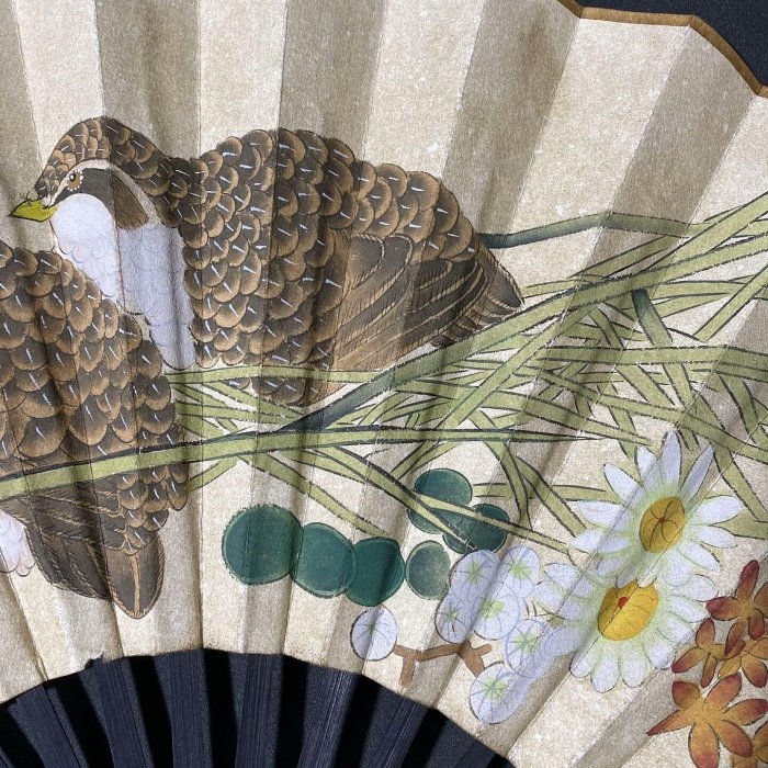 花鳥扇面 田世光花鳥扇面，一物一圖藝術珍藏長35x寬58公分品質嚴選畫作收藏田