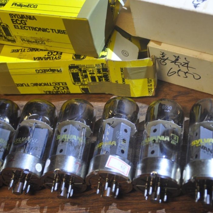 Sylvania 真空管 6550 ２本セット　USA シルバニア　オーディオ 美國SYLVANIA 6550 (KT88) 老管..售3900元/單支(EL34.6L6.GE