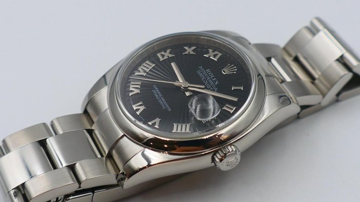 【美好時光】超罕見!勞力士ROLEX 116200黑羅馬放射紋近新美品盒單全大全配( 116234 16200 126200參考)