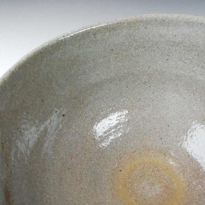 T652茶碗『唐津茶碗』『鏡山窯井上東也作』共箱抹茶碗茶道具