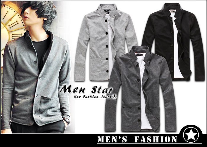 【Men Star】免運費 韓版立領中山外套 薄外套 西裝外套 西裝 男 女 媲美 stage uniqlo g2000