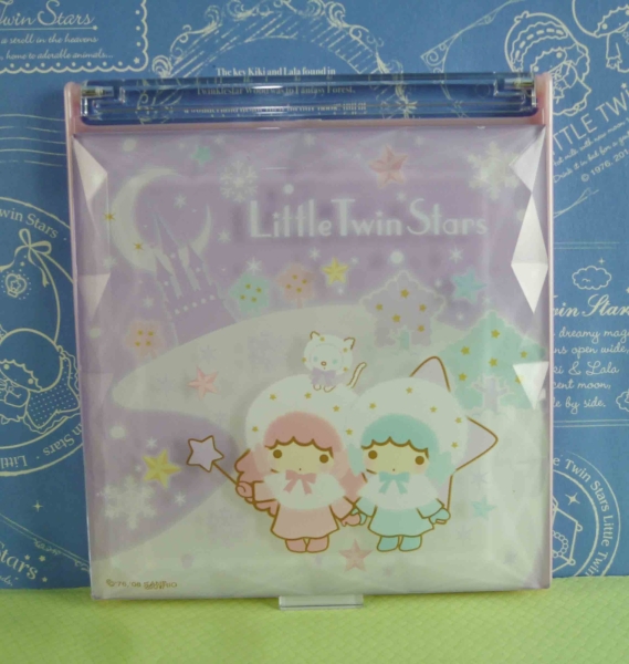 【震撼精品百貨】Little Twin Stars KiKi&LaLa 雙子星小天使~鏡子 方型 紫
