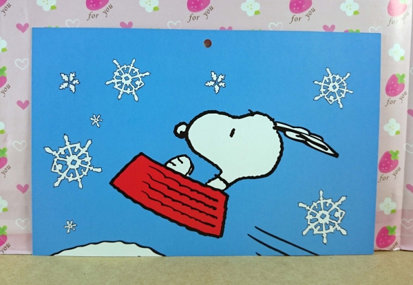 【震撼精品百貨】史奴比Peanuts Snoopy ~卡片 結晶 藍