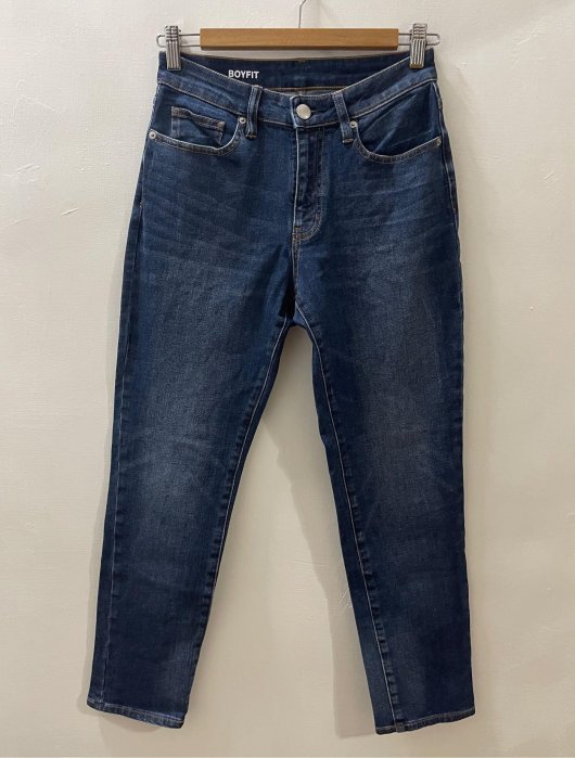 ￼MUJI 無印良品 女生深藍彈性牛仔褲/23