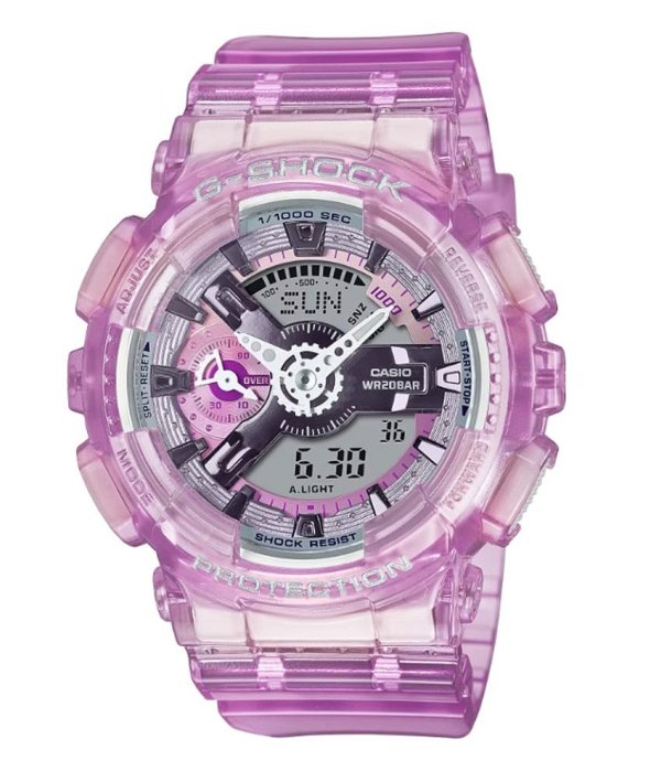 CASIO 卡西歐 G-SHOCK 虛擬科幻 雙顯腕錶 / GMA-S110VW-4A /45mm