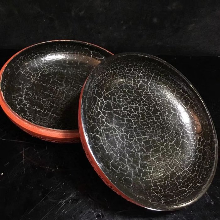 清乾隆~ 剔紅漆器雕刻龍紋花卉紋盒| Yahoo拍賣