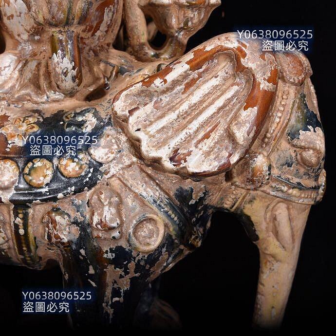 唐三彩水银代代有象43×40，价格300对（还有一个）1255 青花琺瑯彩五彩